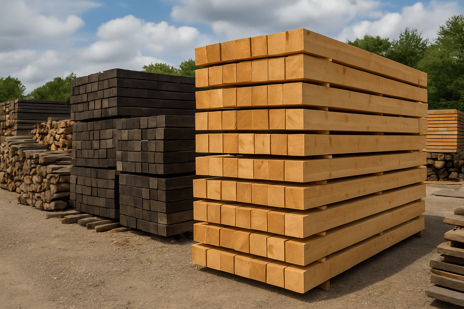 Vente en gros de bois – Lots déclassés et billons à petit prix